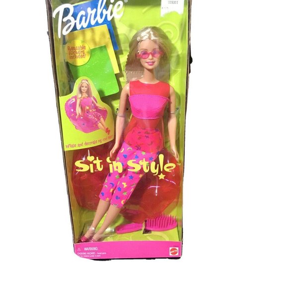 barbie inflatable chair